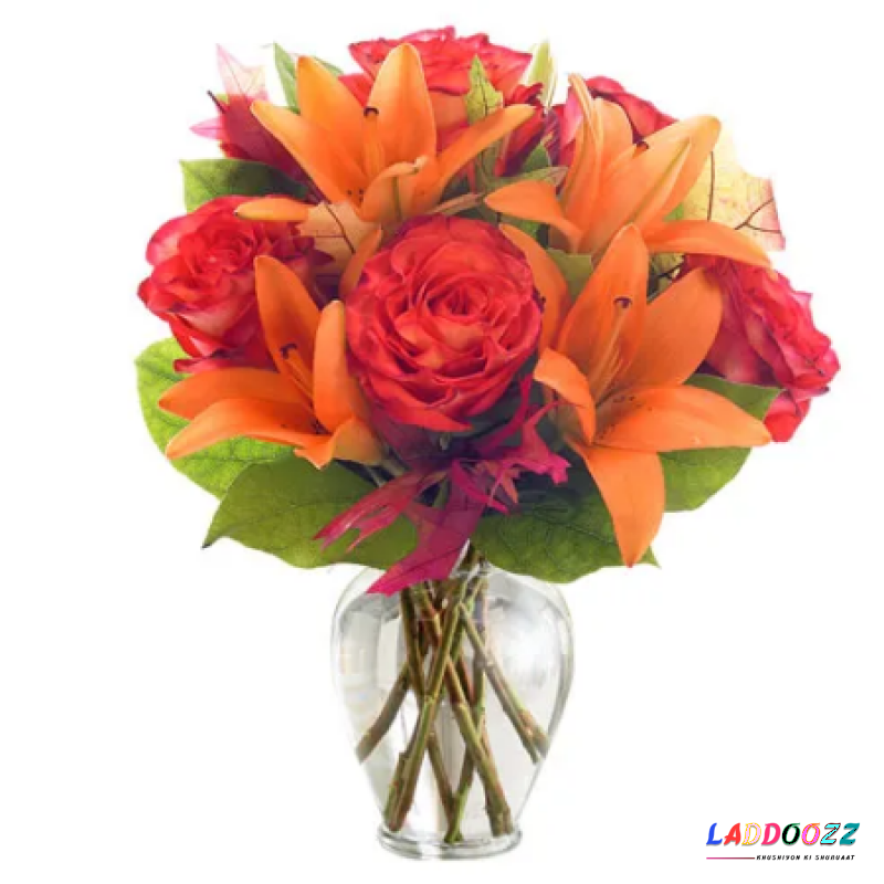 Orange Rose Arrangement 12